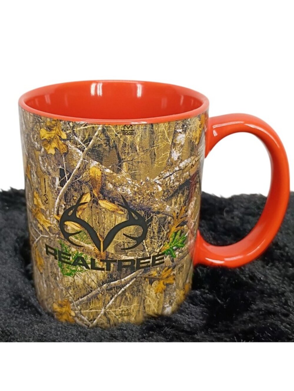 Realtree Mug With Camo Design & Orange Interior 11 Oz Ceramic Hunters & Outdoor